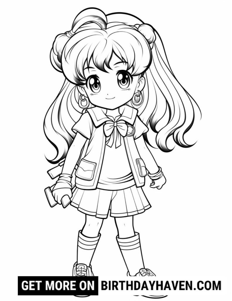 Anime coloring pages 22