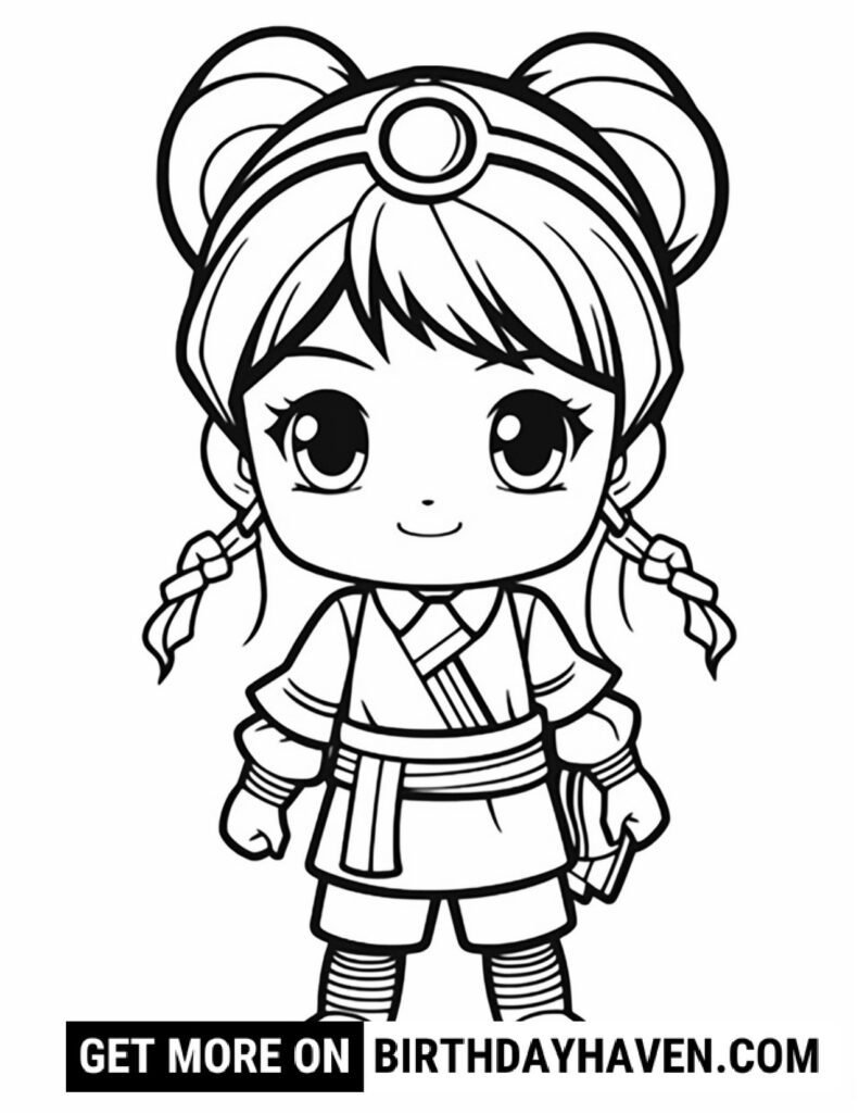 Anime coloring pages 6