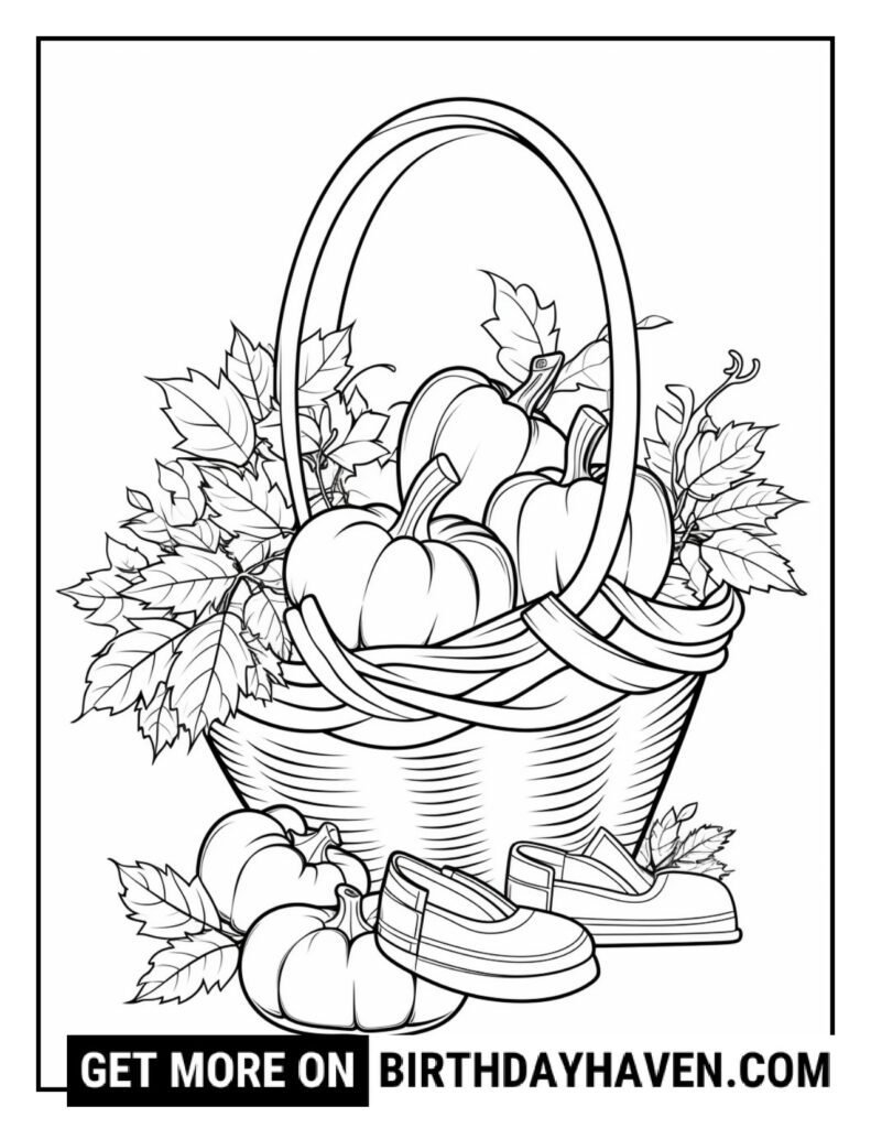 Autumn Coloring Pages 1