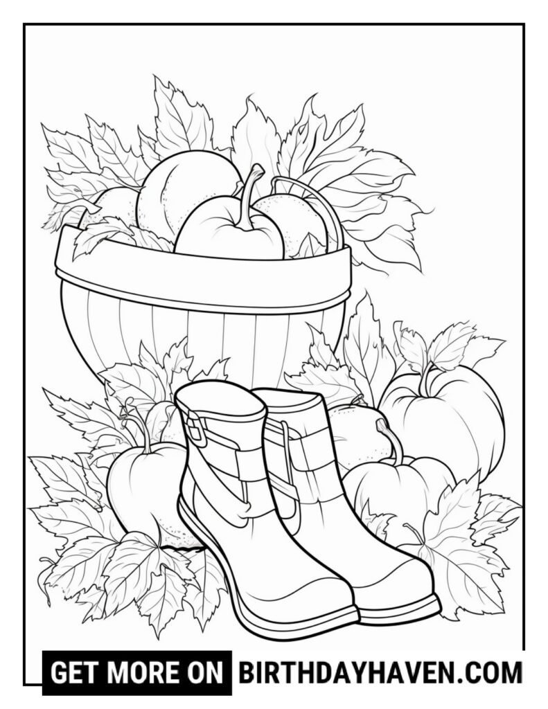 Autumn Coloring Pages 7