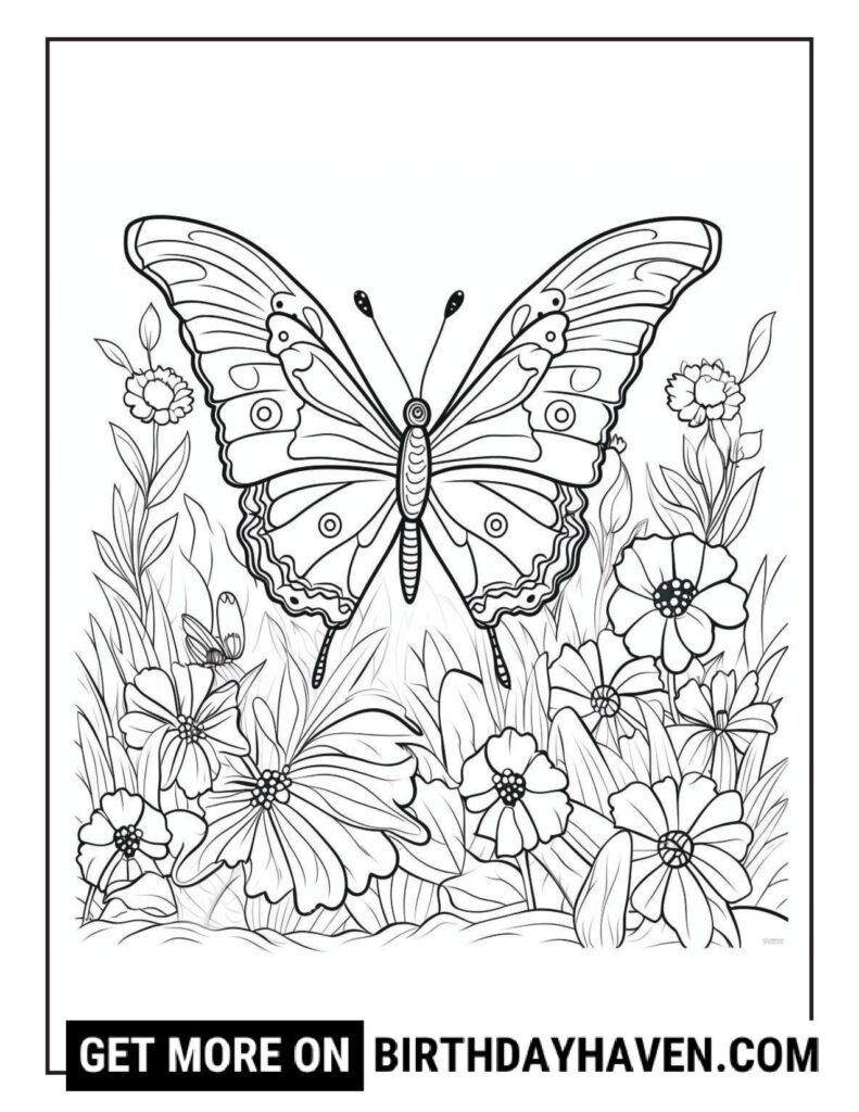 Butterfly coloring pages 16