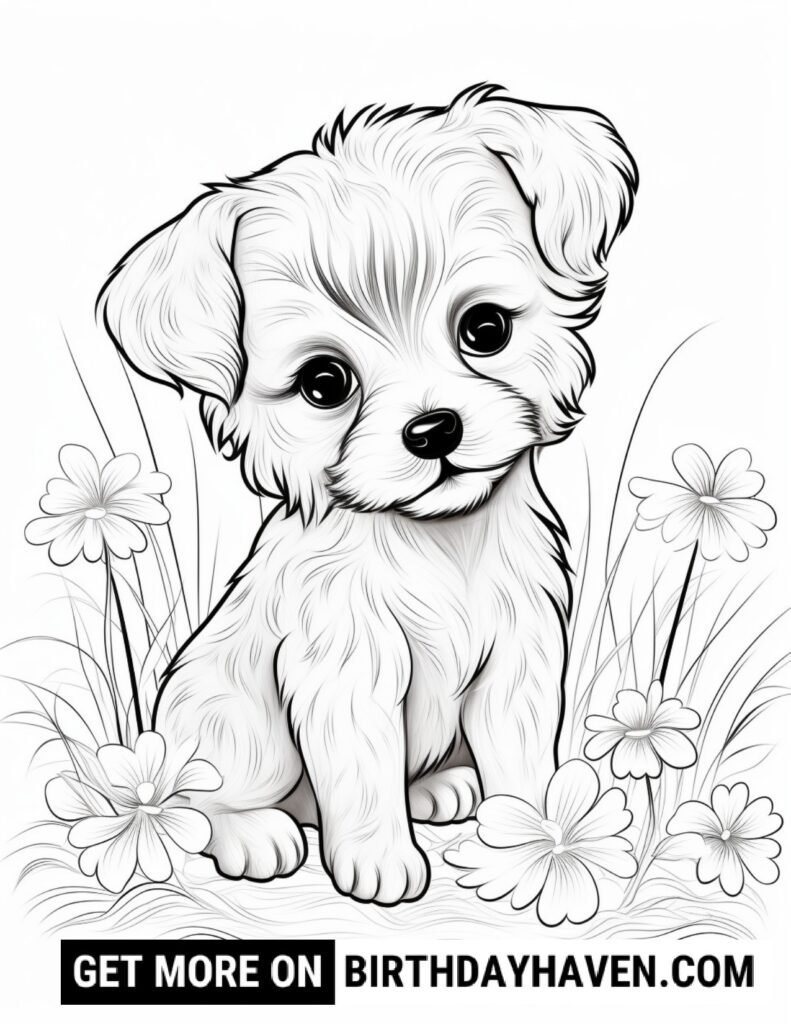 Dog Coloring Pages 1