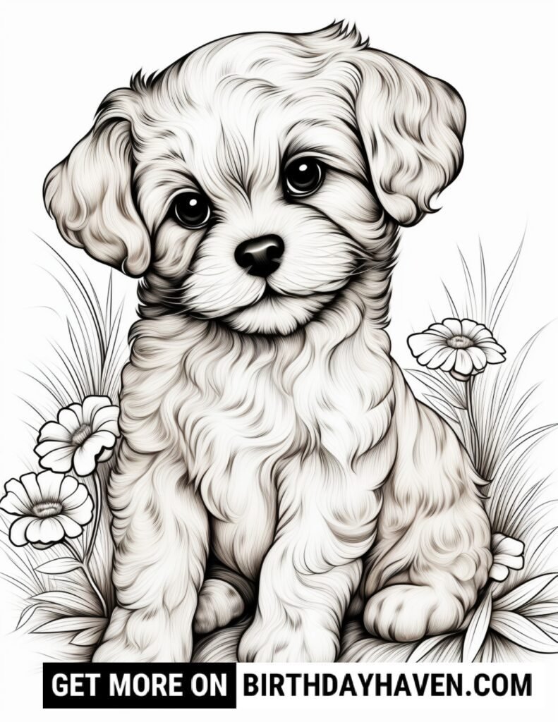 Dog Coloring Pages 10