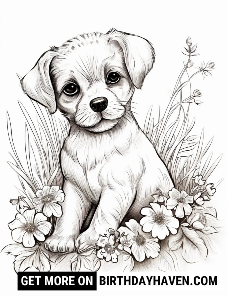 Dog Coloring Pages 11