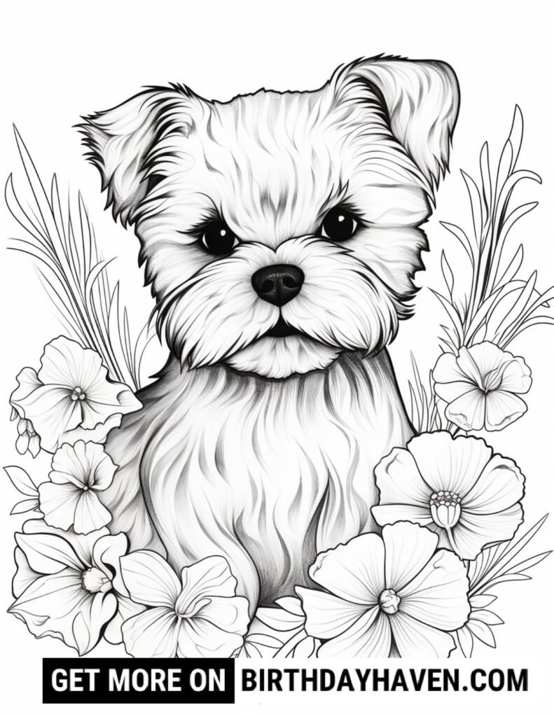 Dog Coloring Pages 12