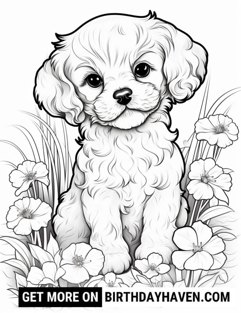 Dog Coloring Pages 13