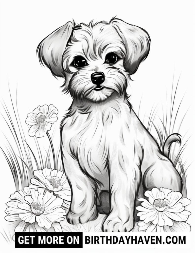 Dog Coloring Pages 14