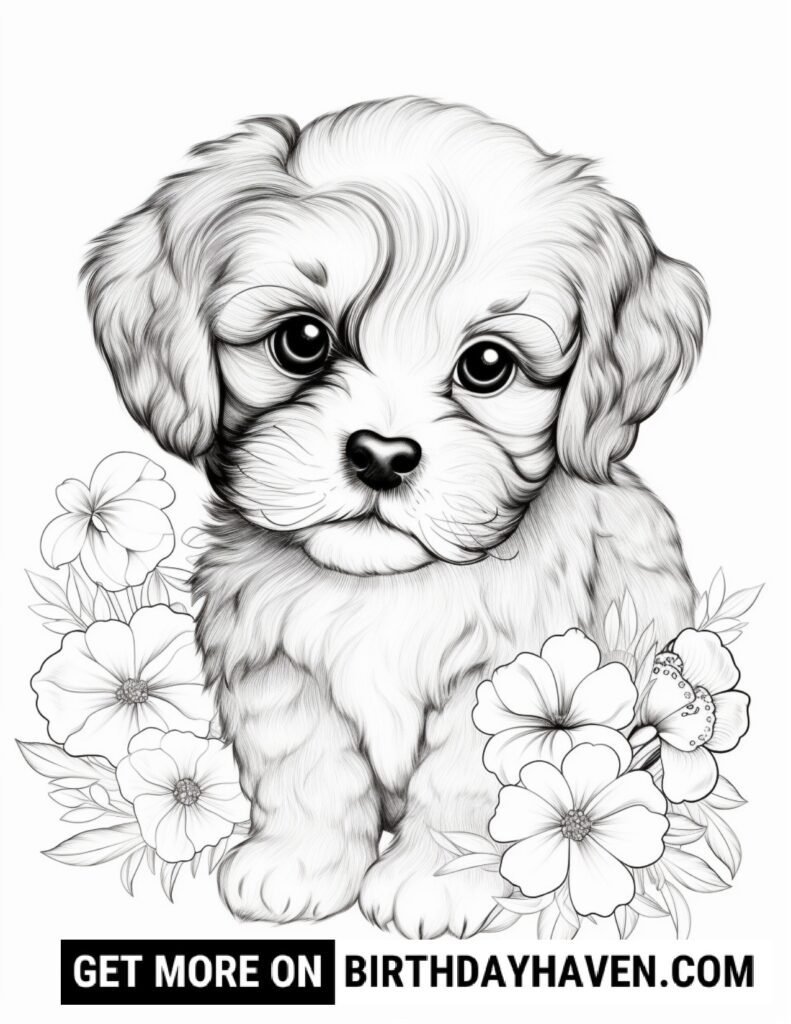 Dog Coloring Pages 16