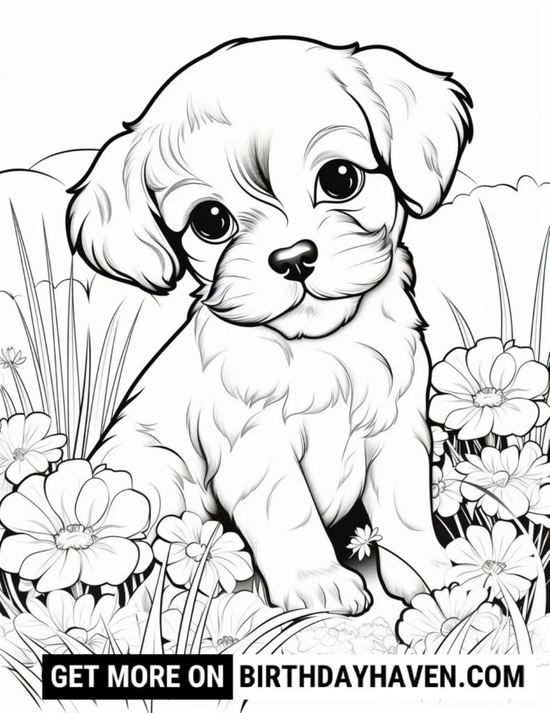 Dog Coloring Pages 17
