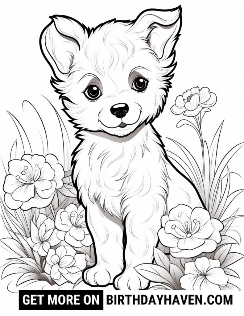 Dog Coloring Pages 18