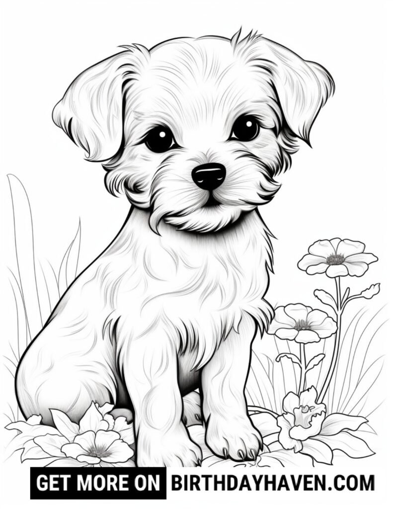 Dog Coloring Pages 20