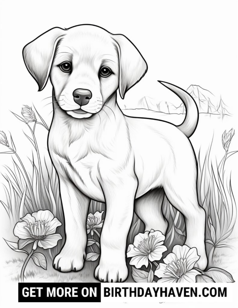 Dog Coloring Pages 3