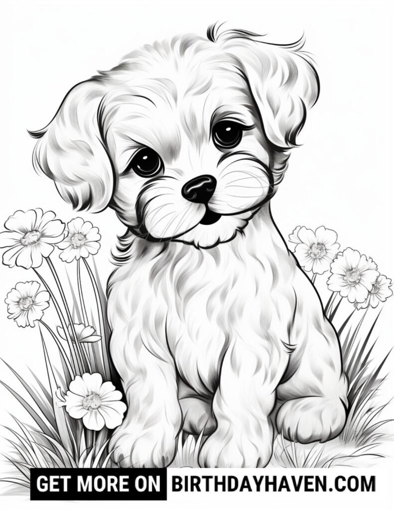 Dog Coloring Pages 5