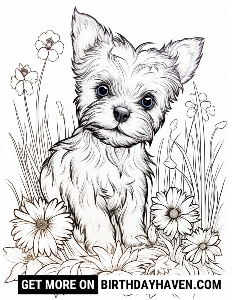 Dog Coloring Pages 8