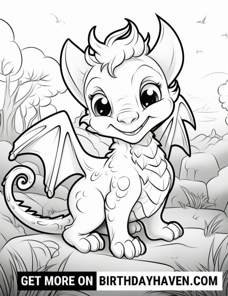Dragon Coloring Pages 10