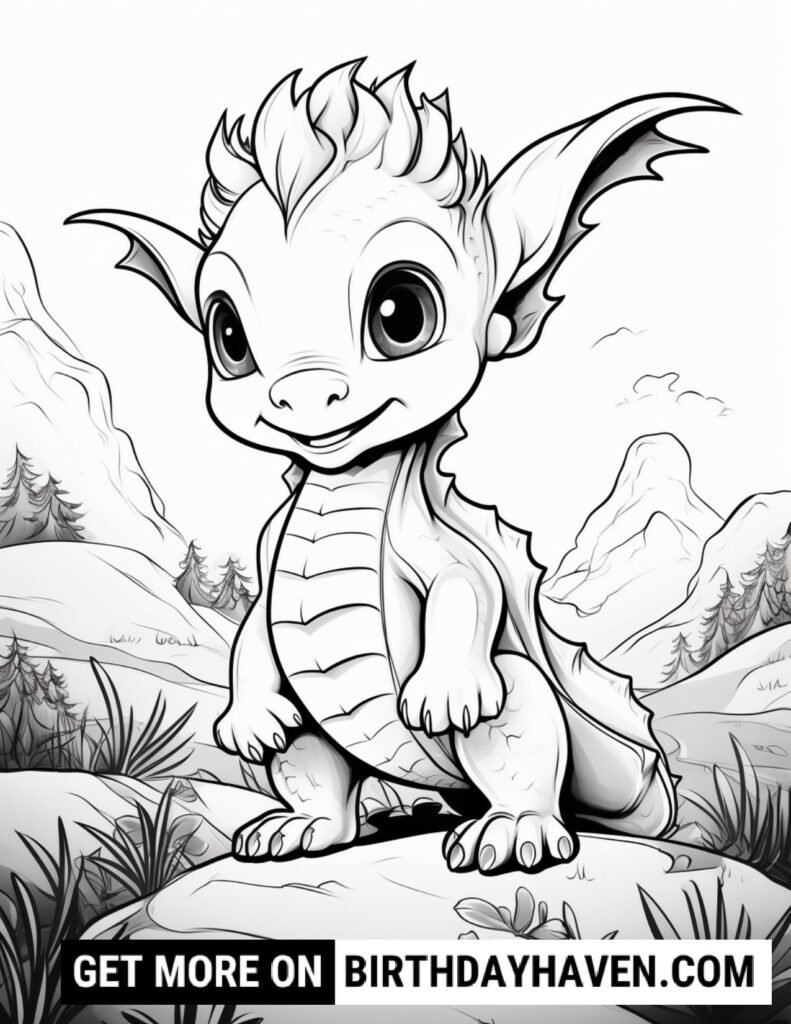 Dragon Coloring Pages 11