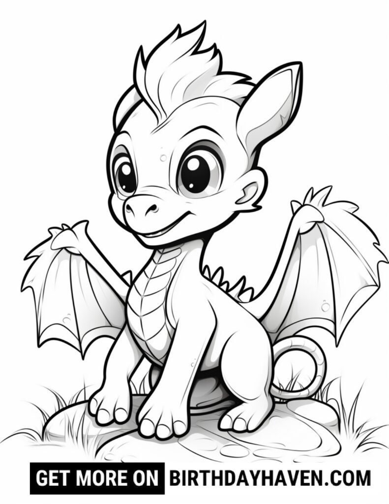 Dragon Coloring Pages 12