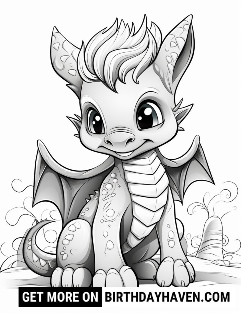 Dragon Coloring Pages 14