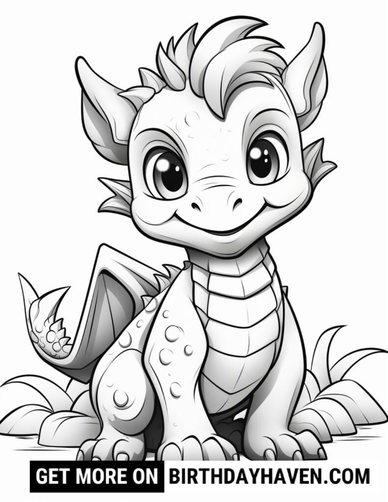 Dragon Coloring Pages 17
