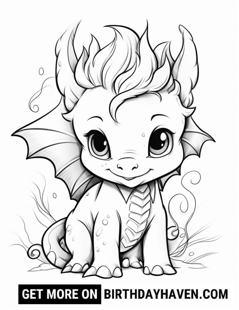 Dragon Coloring Pages 18