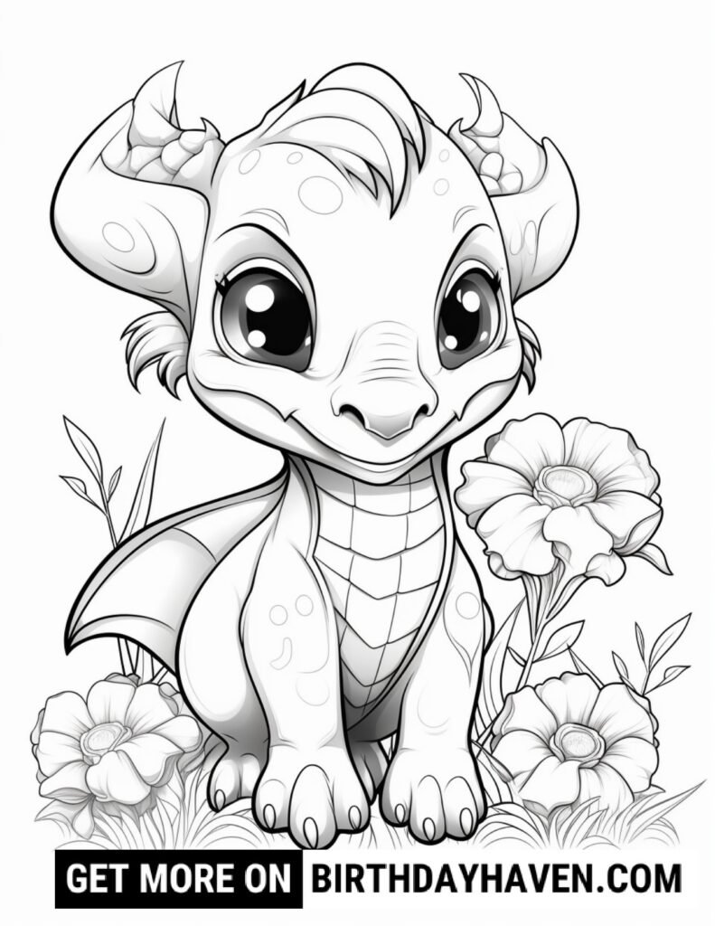 Dragon Coloring Pages 7
