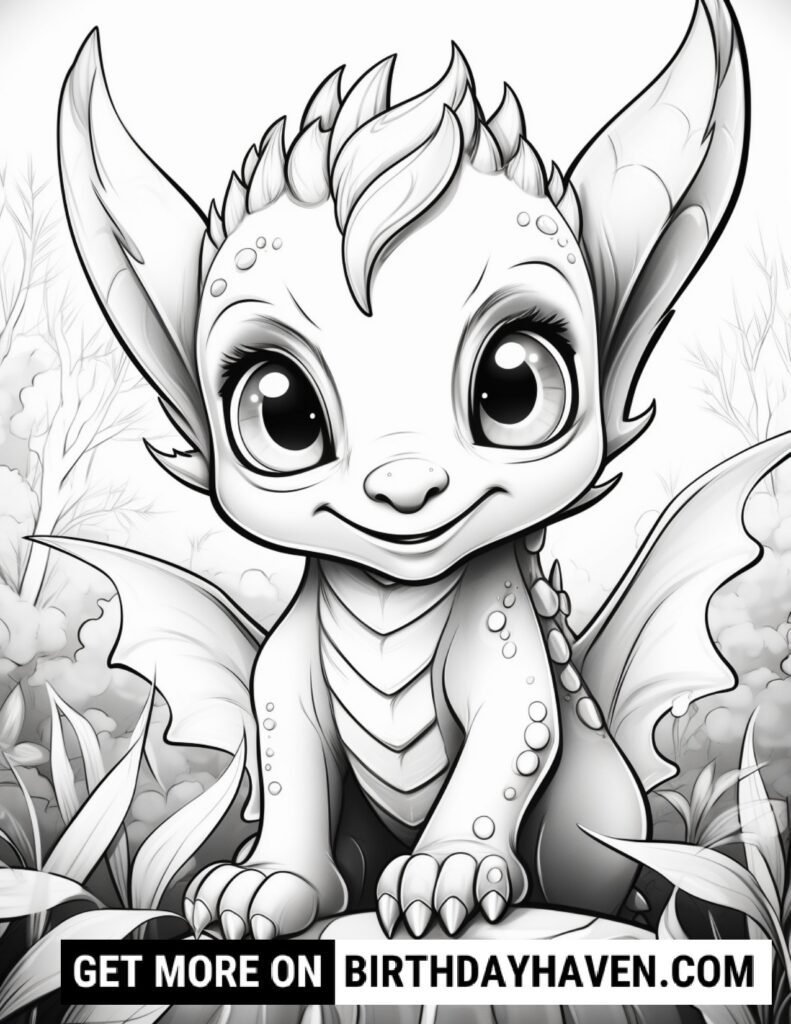 Dragon Coloring Pages 8