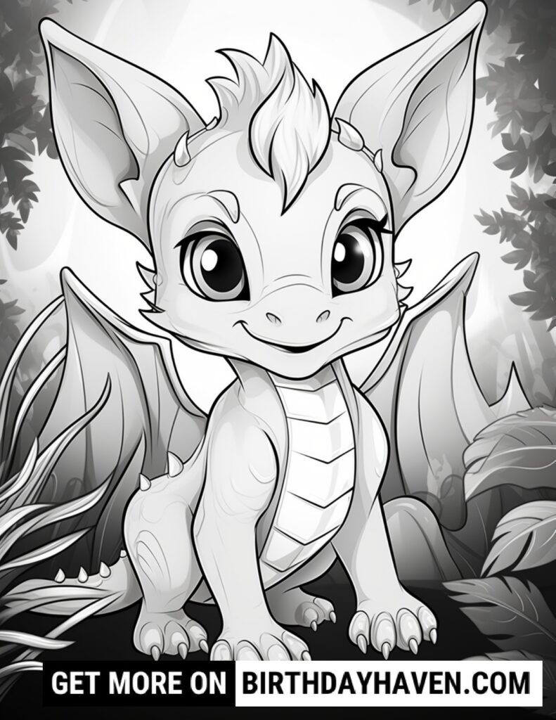 Dragon Coloring Pages 9