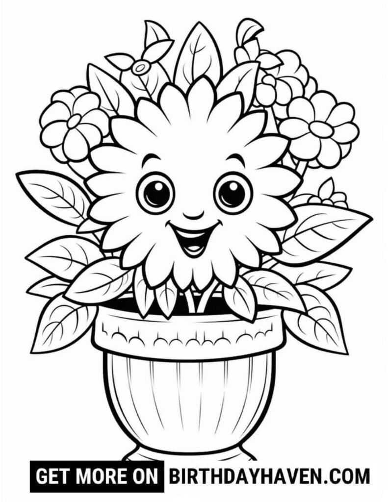 Flower Coloring Pages S1