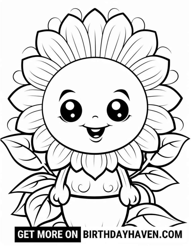 Flower Coloring Pages S10