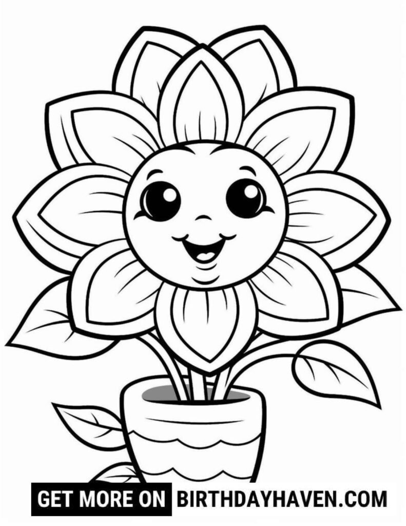 Flower Coloring Pages S11
