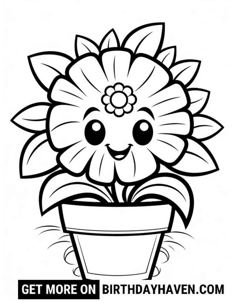 Flower Coloring Pages S12