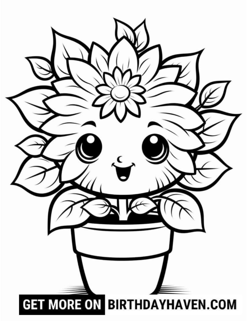 Flower Coloring Pages S14