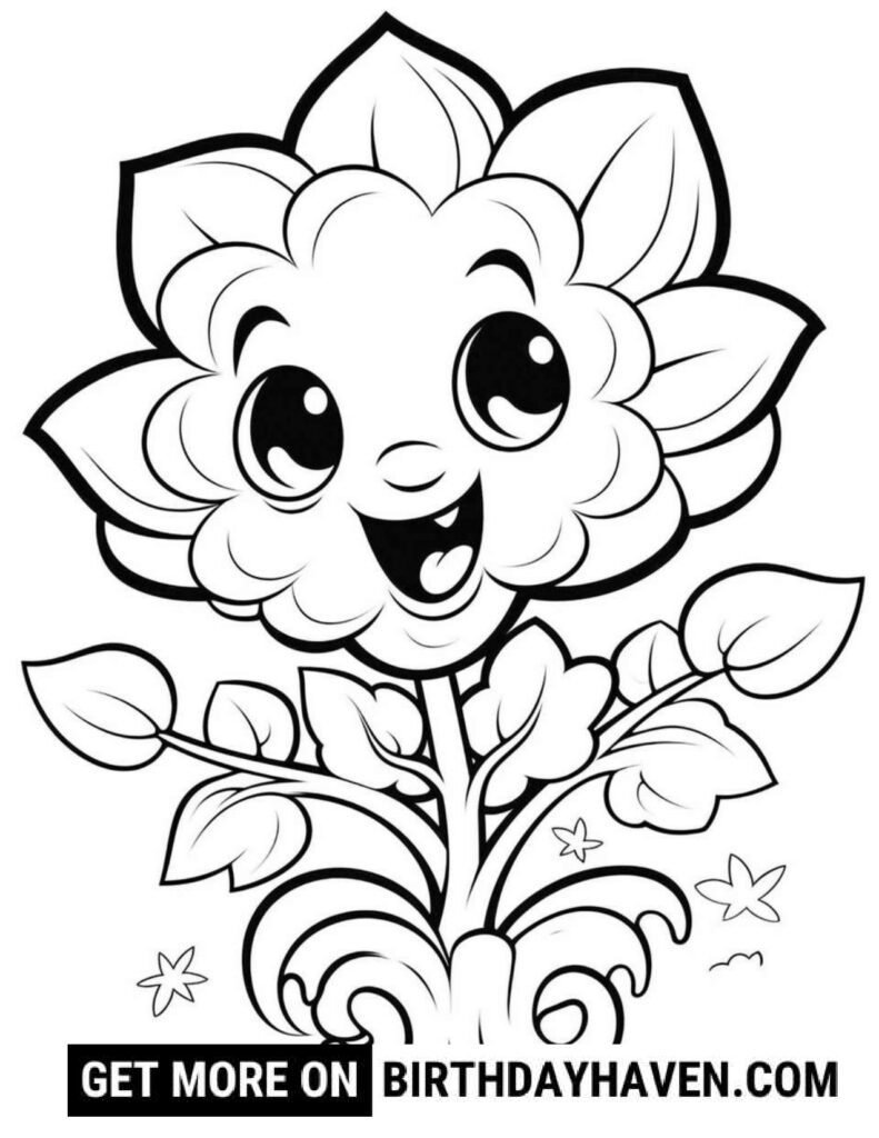 Flower Coloring Pages S15