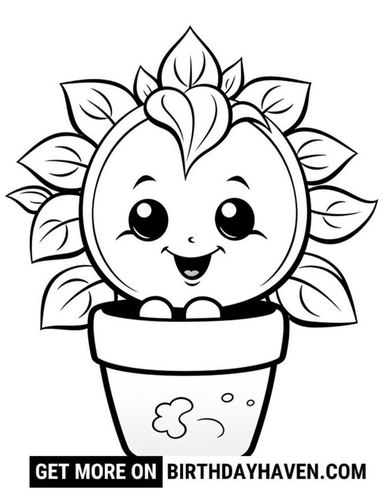 Flower Coloring Pages S16