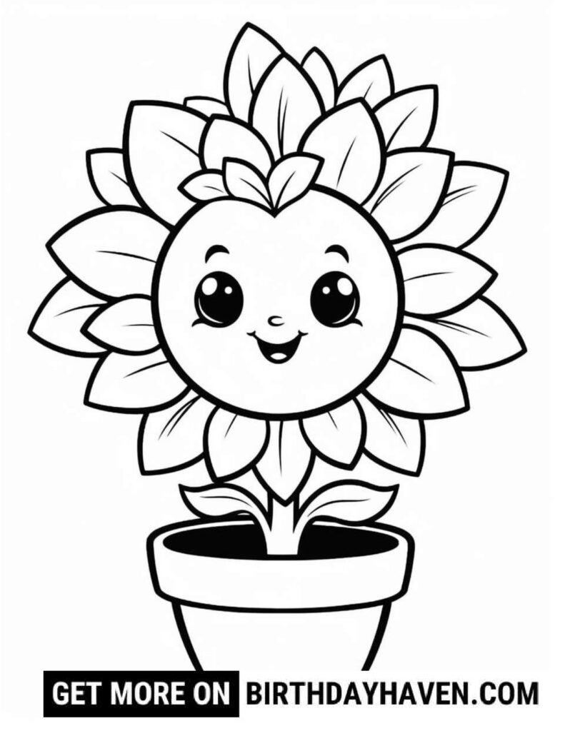 Flower Coloring Pages S17