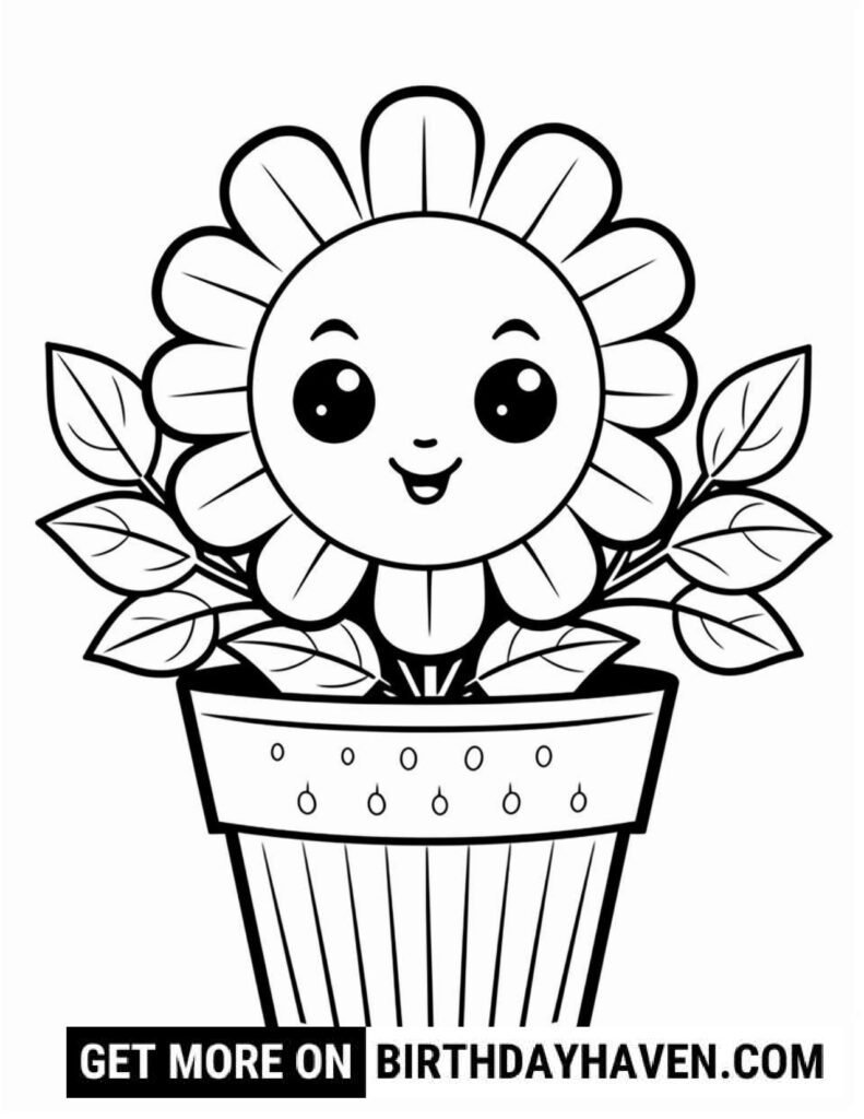 Flower Coloring Pages S18