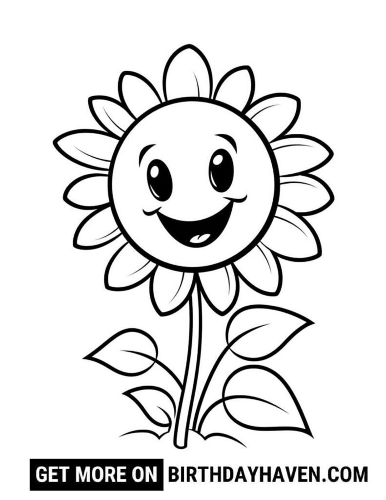 Flower Coloring Pages S19