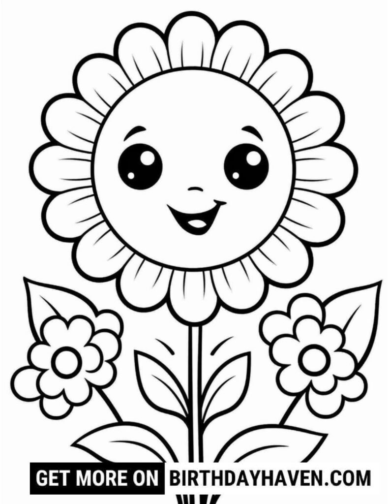 Flower Coloring Pages S3