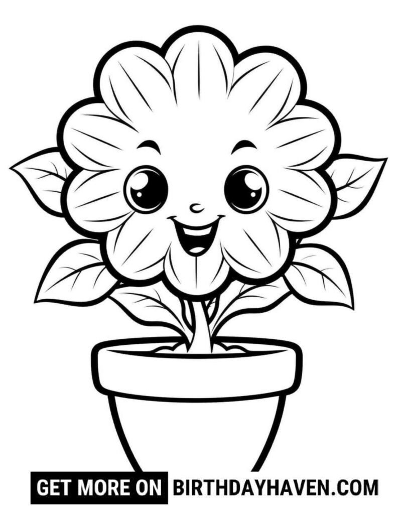 Flower Coloring Pages S4
