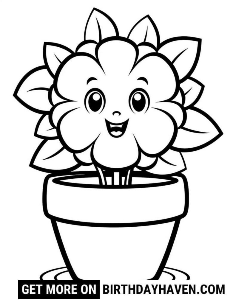 Flower Coloring Pages S5