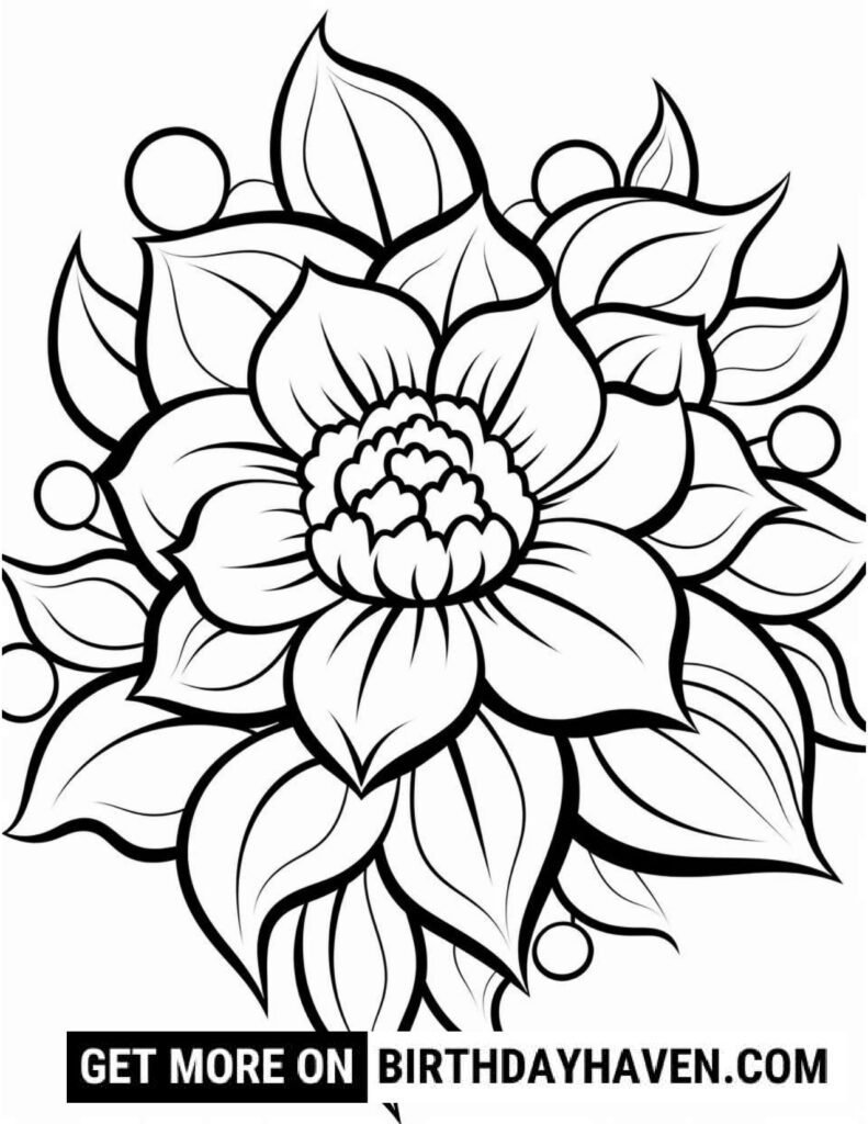 Flower Coloring Pages S8