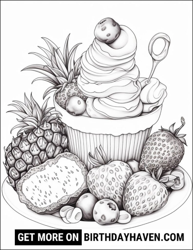 Food coloring pages 1