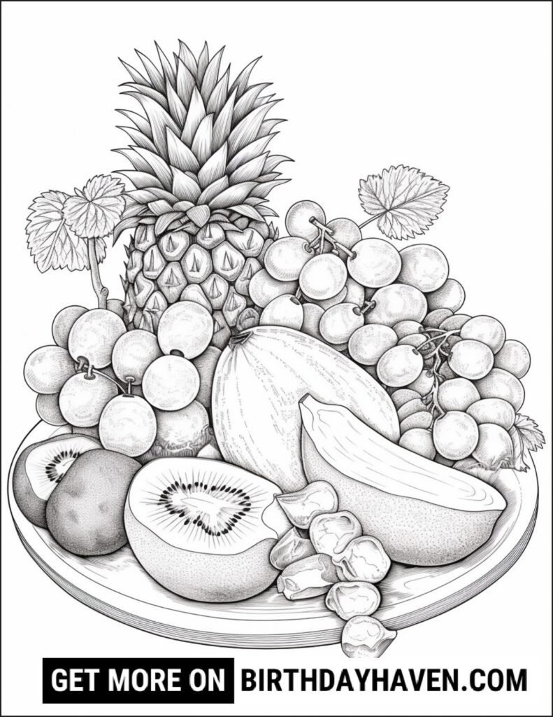 Food coloring pages 2