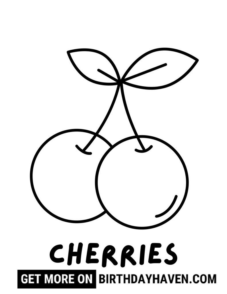 Fruit coloring pages 10