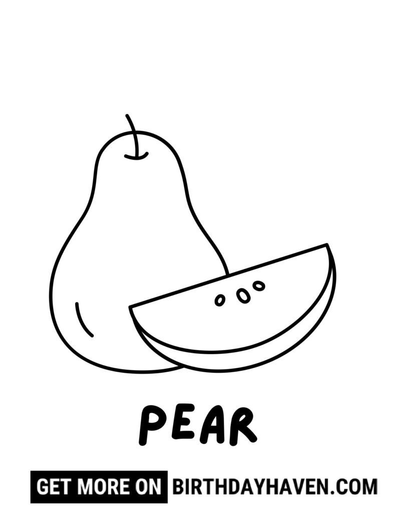 Fruit coloring pages 17