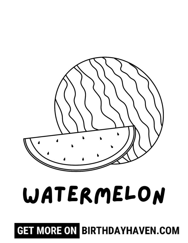 Fruit coloring pages 19