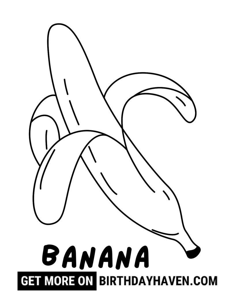 Fruit coloring pages 2