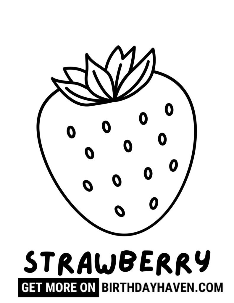 Fruit coloring pages 3