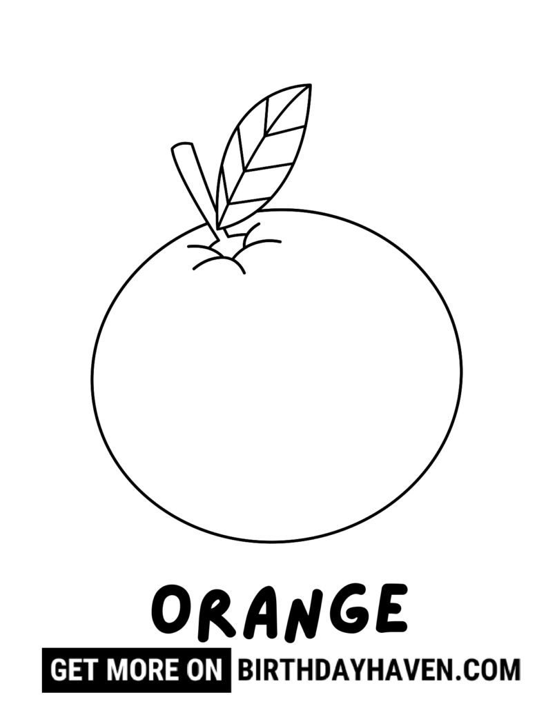 Fruit coloring pages 4
