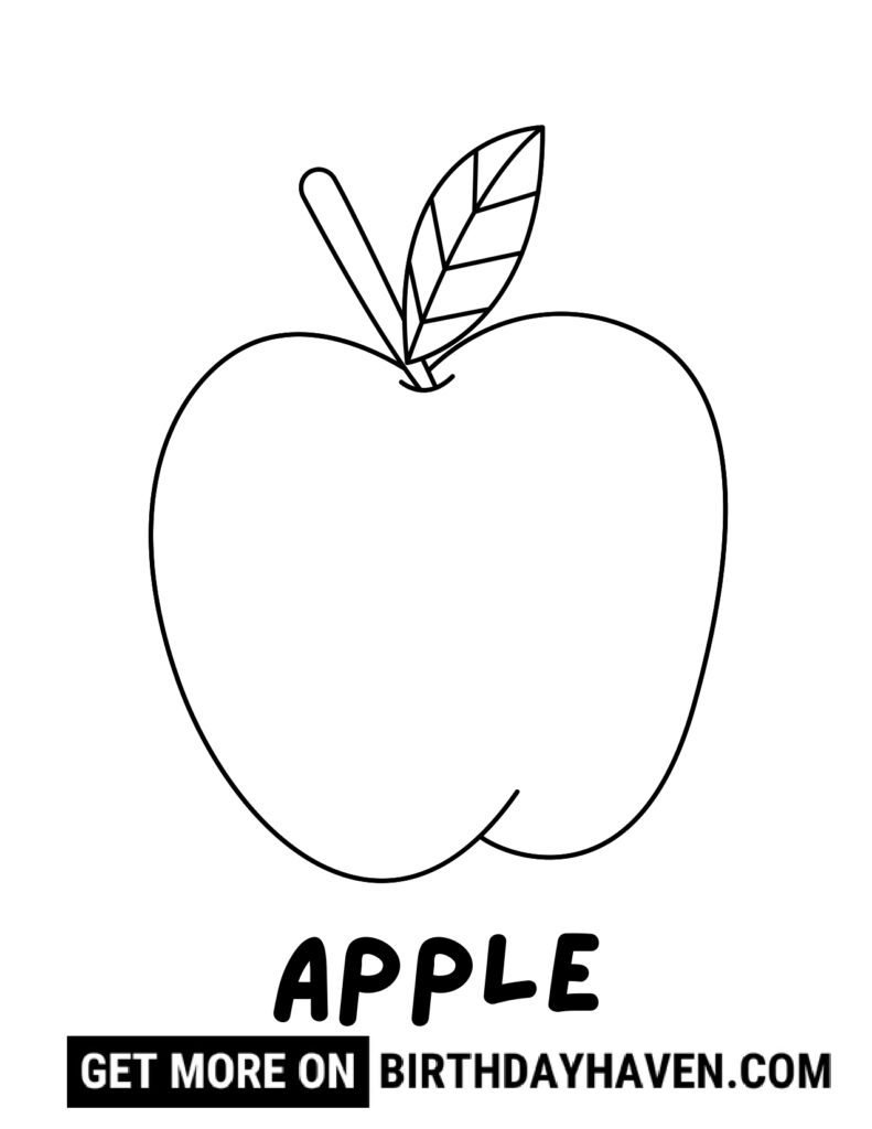 Fruit coloring pages 5